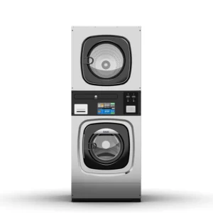 OASIS 15KG Stacked Washer Dryer model XH15F, professional laundry equipment for facilities in Morocco, main product image