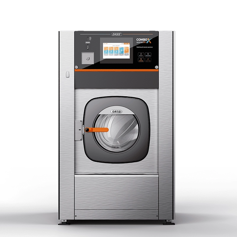 OASIS 20KG Coin-Operated Single-Drum Washer Dryer Combo model XHY20, professional laundry equipment for facilities in Morocco, main product image