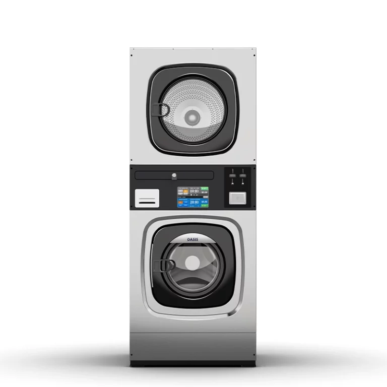 OASIS 10KG Vended Stacked Washer Dryer XH10F, vue de face
